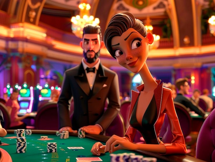 Responsible gaming guidance beside casino game show entertainment themes